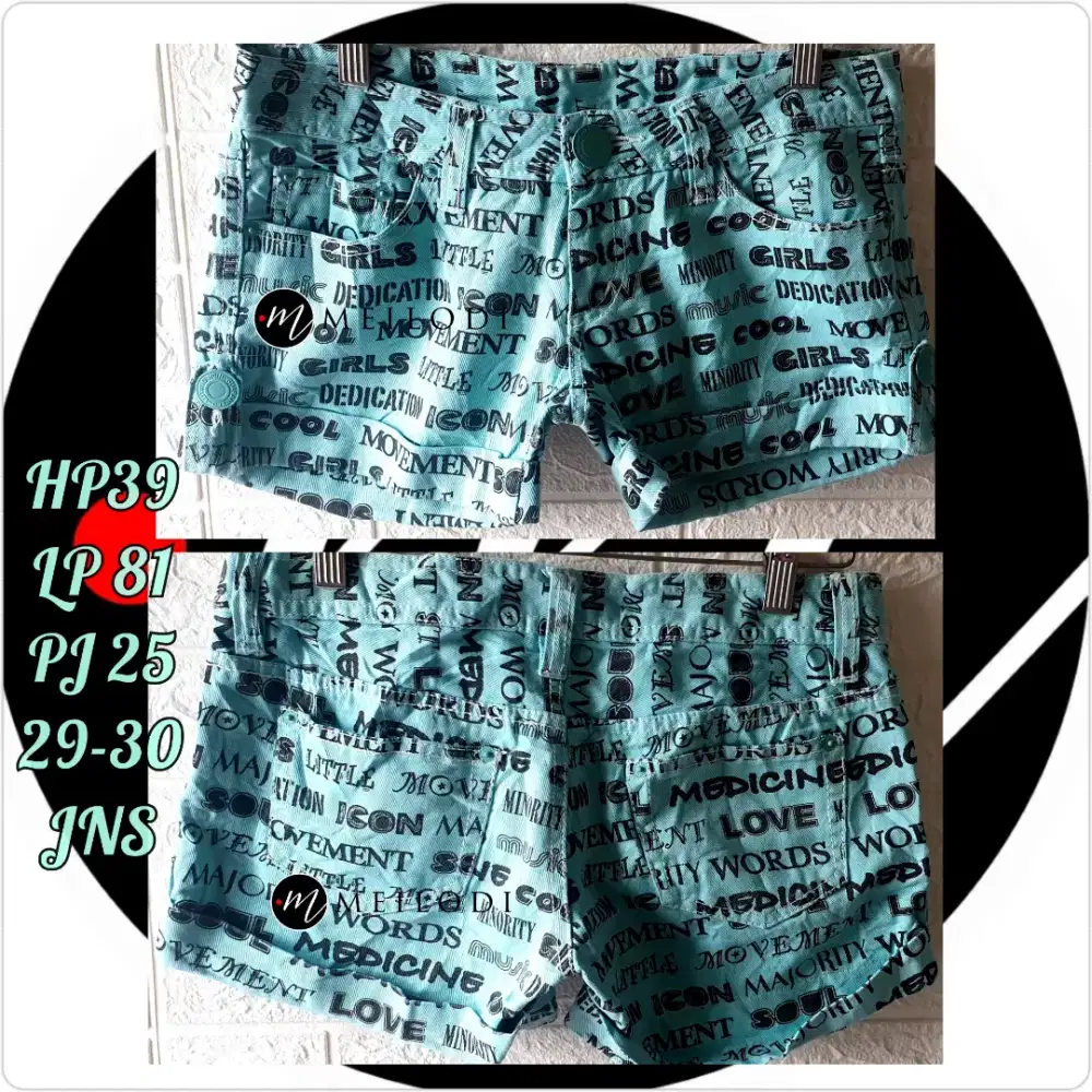 Hotpants jeans wanita sisa import murah