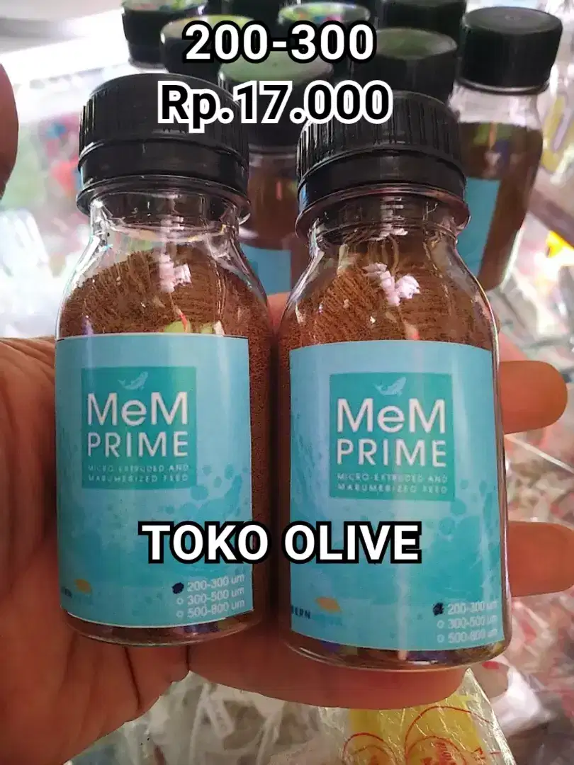 Pakan ikan Pelet Mem 200-300/300-500/500-800 (50gr) (Tidak Bisa Cod)