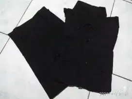 Pakaian baju safari hitam ukuran M