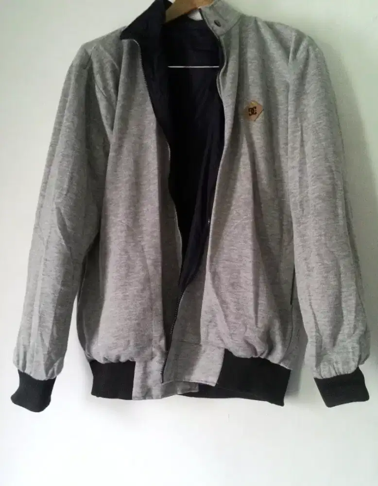 jaket grey big size XL fleece