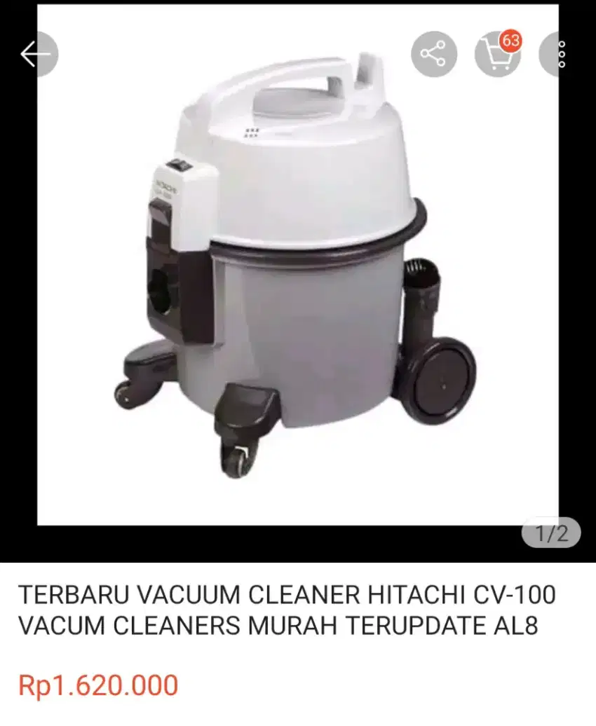 Vacum Cleaner Hitachi CV-100