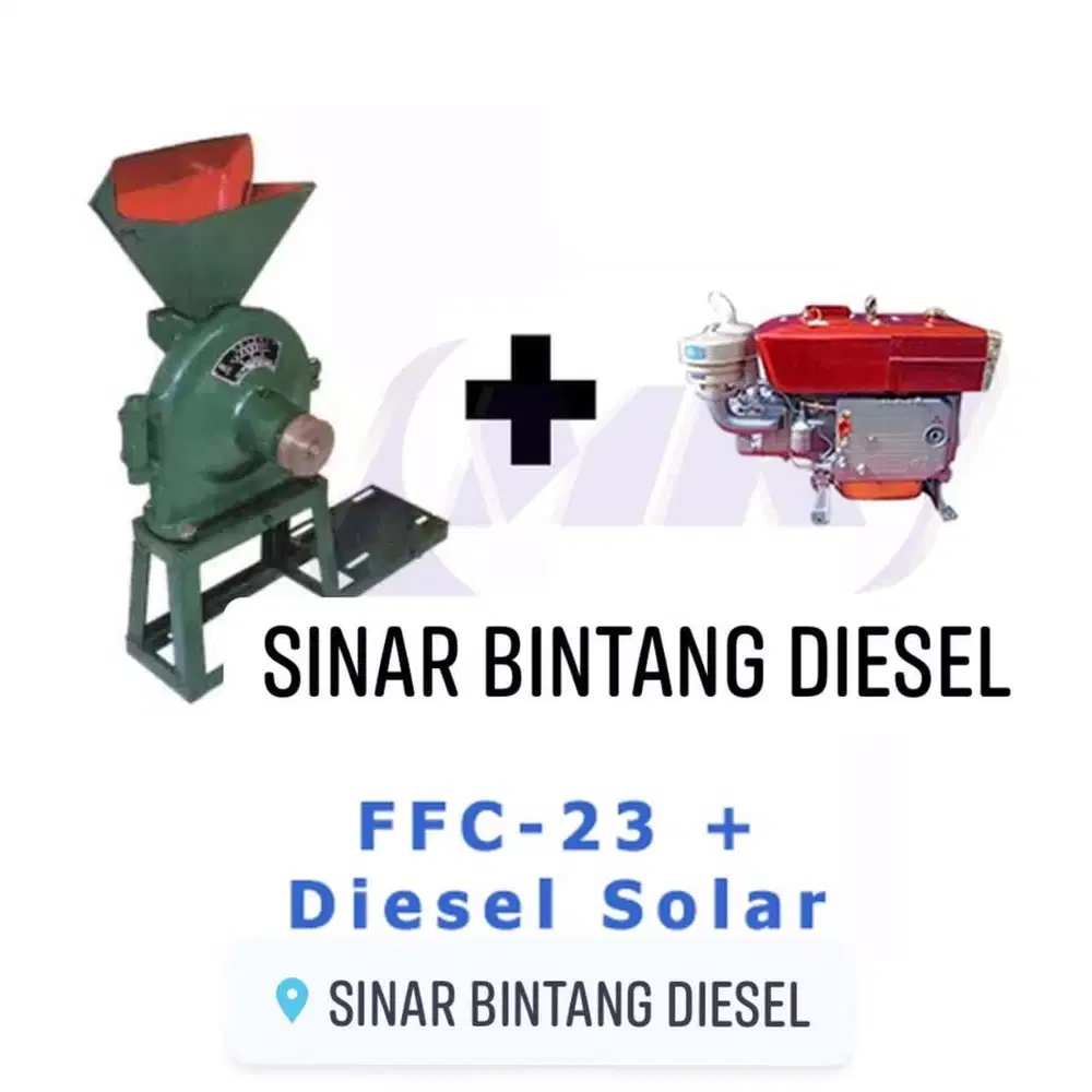 Mesin Gilingan Tepung FFC23 + Engine Diesel 7/8 PK