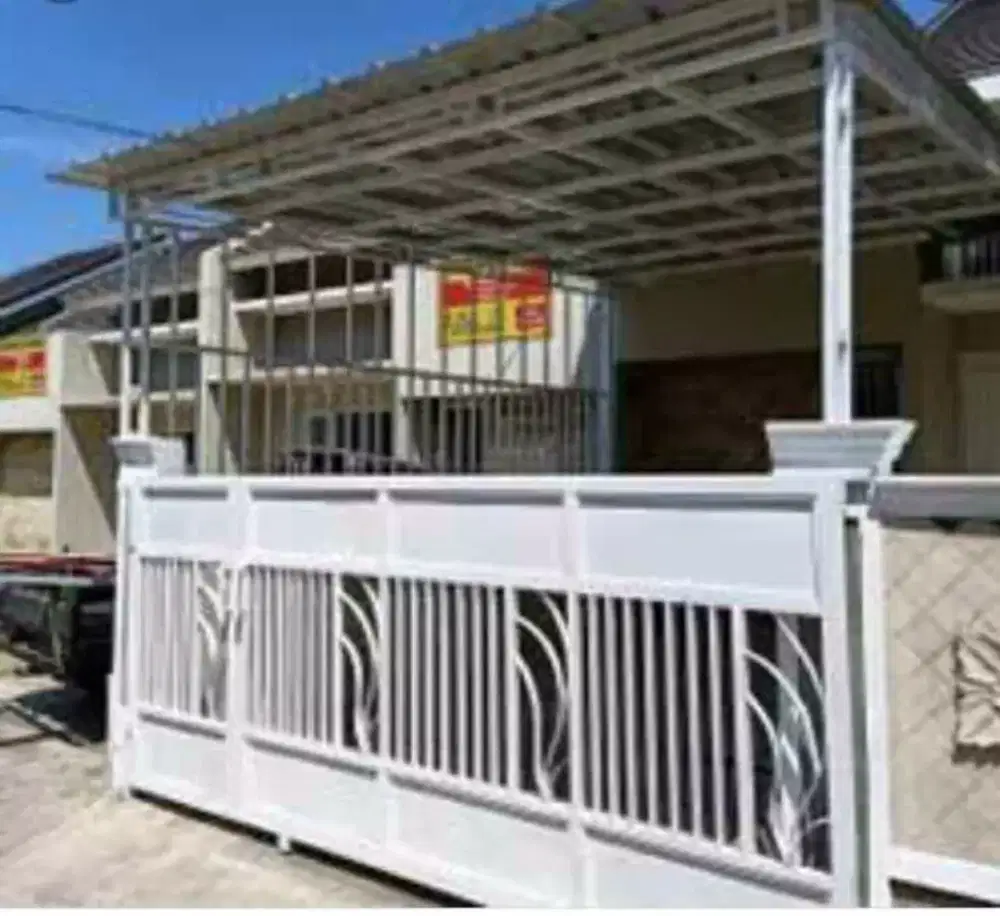 Pagar Besi holo galpanis minimalis