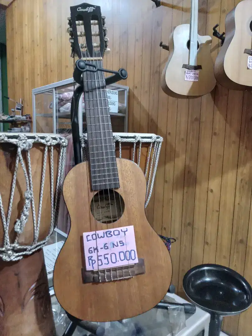 guitalele gitar mini kecil senar nylon 6 senar cowboy original