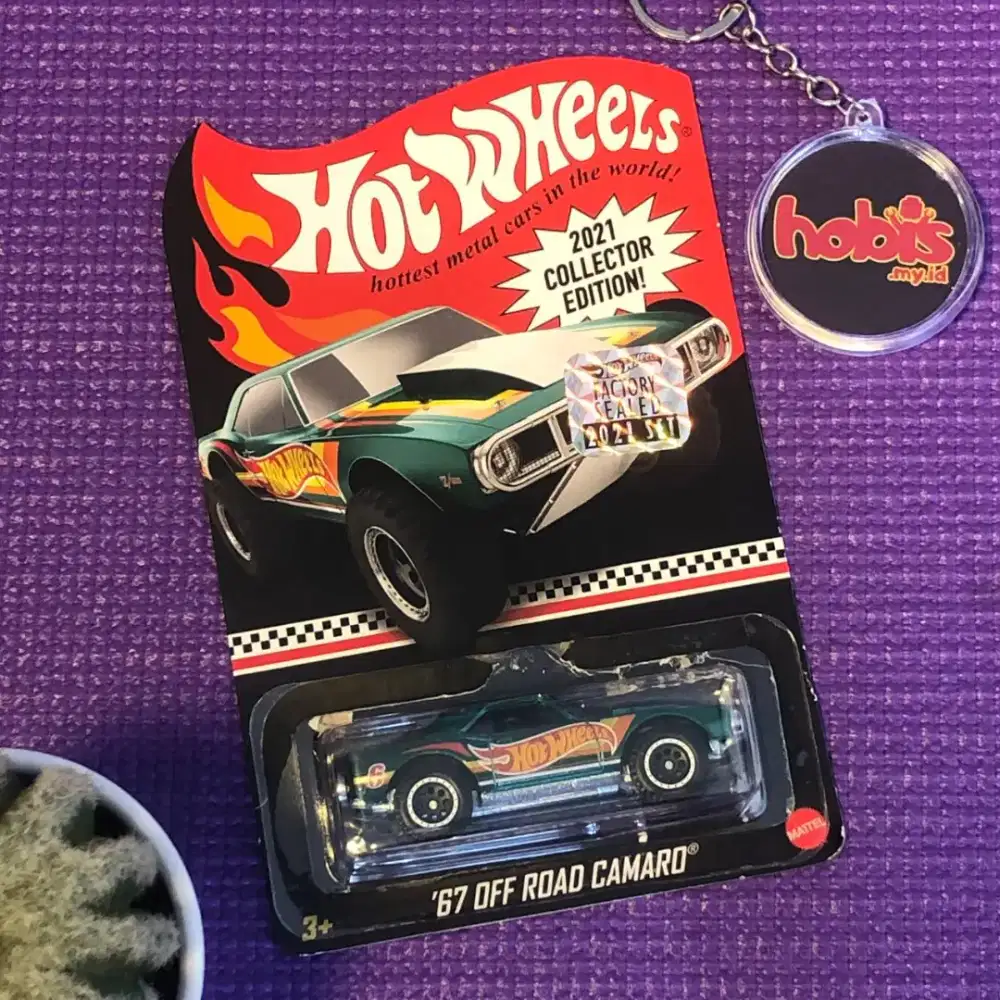 Diecast HotWheels Collector Edition 2021 Off Road Camaro Hijau Mail in