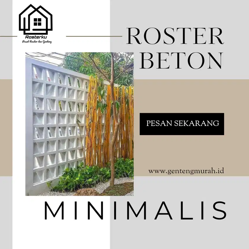 Roster Beton Minimalis Banyak Macam