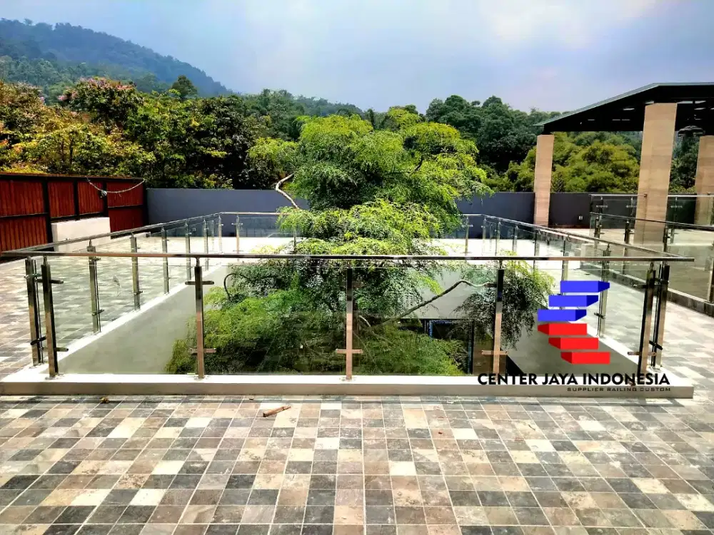 Railing Stainles Model Kaca