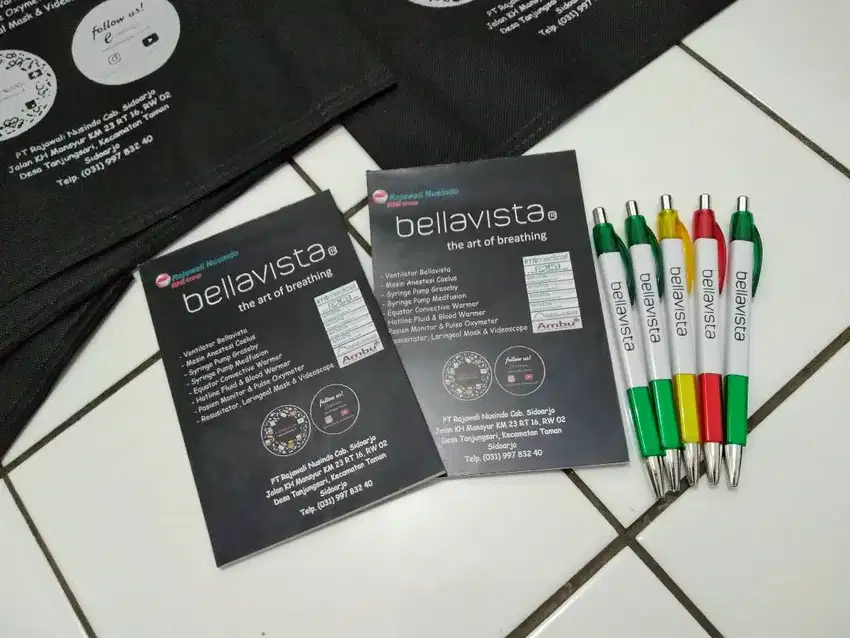 Notes, pulpen promosi, aneka souvenir tumbler, tas spundbund