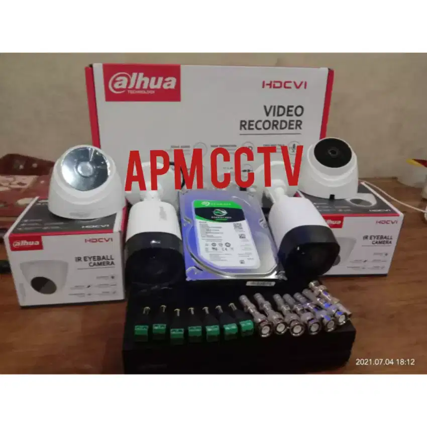 Cctv paket 4 kamera plus pemasangan di Tenjo