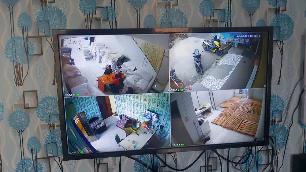 Paket 4 cctv FULL HD murah, bisa pantau via HP, anti air garansi 1th