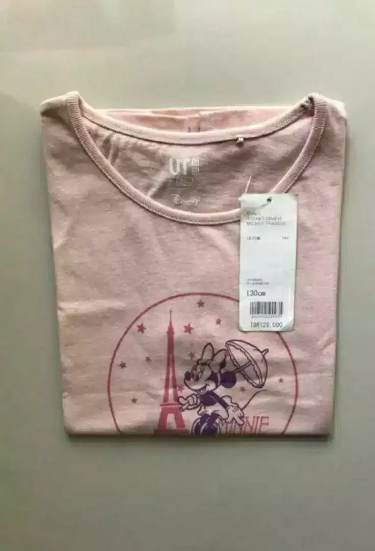 TShirt Uniqlo Kids Mickey Pink