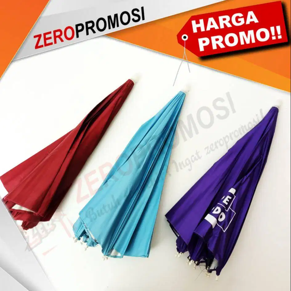 Souvenir Payung Topi Kepala Unik Aneka Warna Cetak Logo