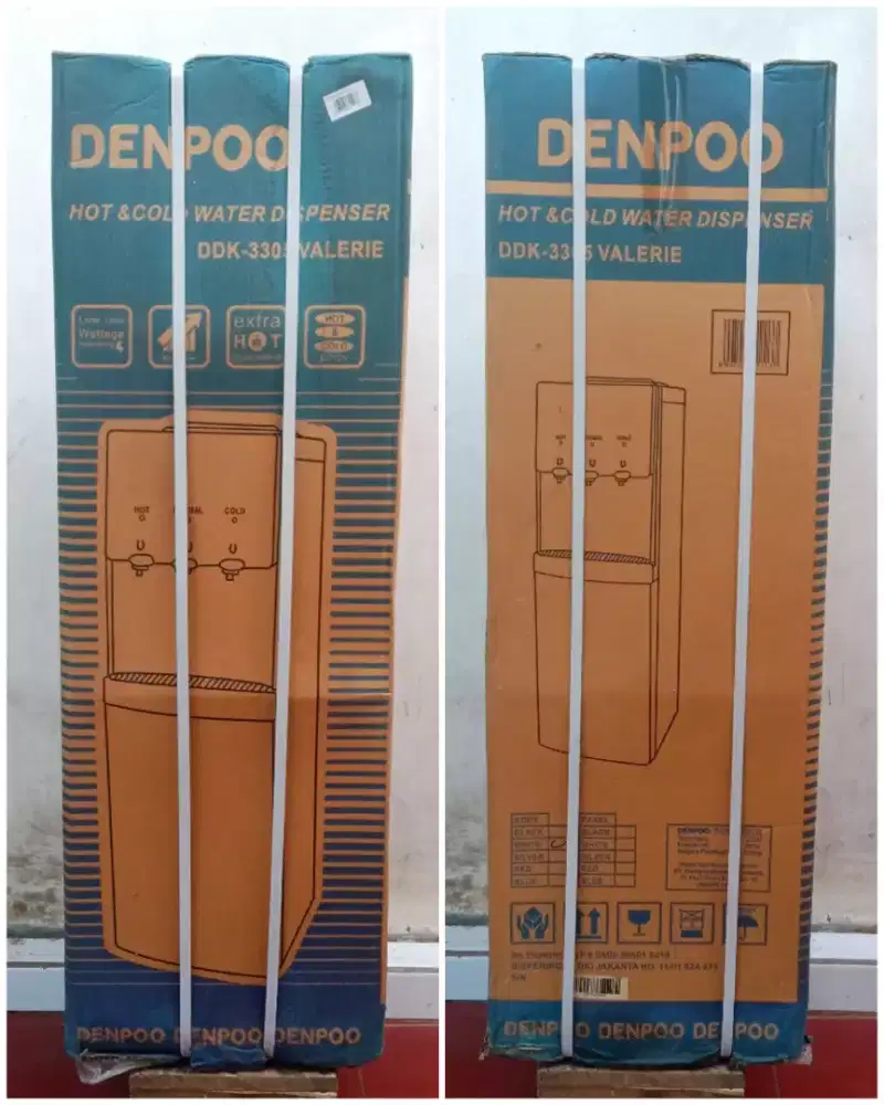 DISPENSER AIR Merek DENPOO DK- 3305, Bisa Panas Dingin Normal (BARU)..