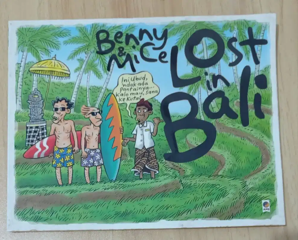 JUAL MURAH KOMIK KARTUN BENNY & MICE LOST IN BALI KONDISI BAGUS
