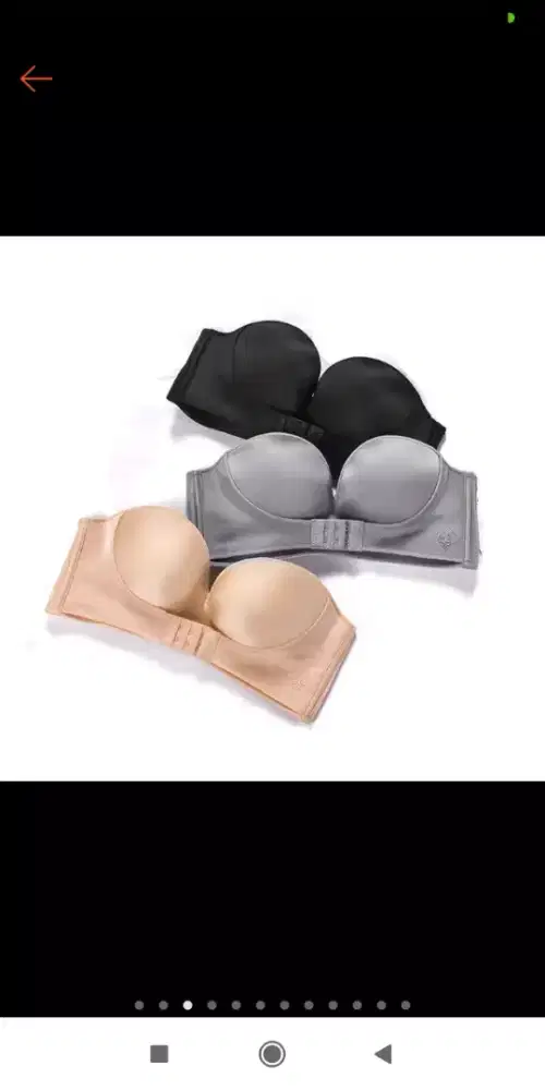 Bra push up Tanpa tali