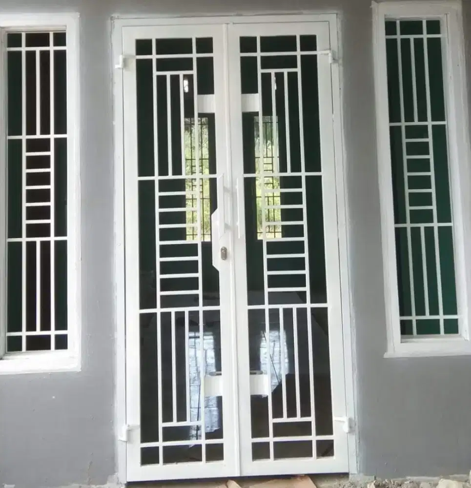 pintu tralis pagar kanopy reling tangga balkon neon box dll