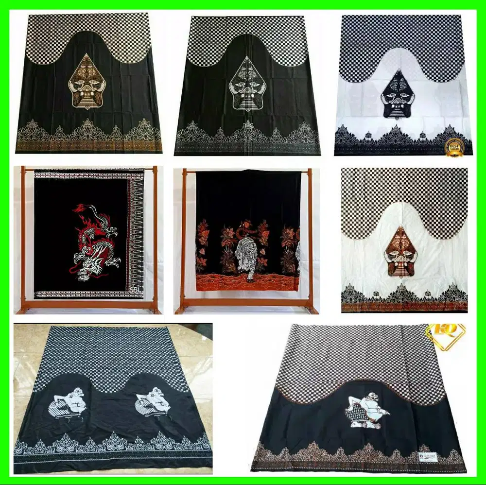 Sarung Batik Dewasa Gunungan Wayang Khas Jawa