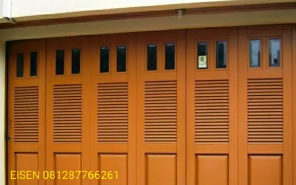 Pintu garasi besi press EISEN,cat OVEN POWDER COATING