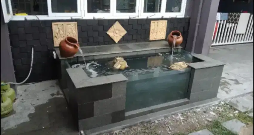 Kolam ikan koi minimalis,