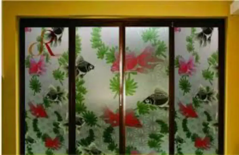 Stiker kaca bergerak cocok untuk dapur sanblas kaca film