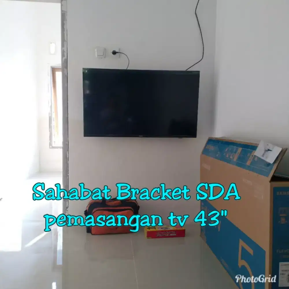Bracket tv 32inc + pemasangan komplit