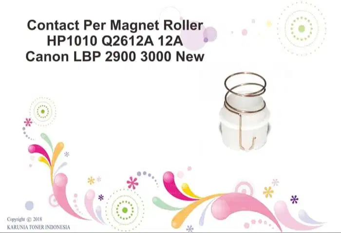 Contact Per Magnet Roller - HP1010 Q2612A 12A Canon LBP 2900 3000 New