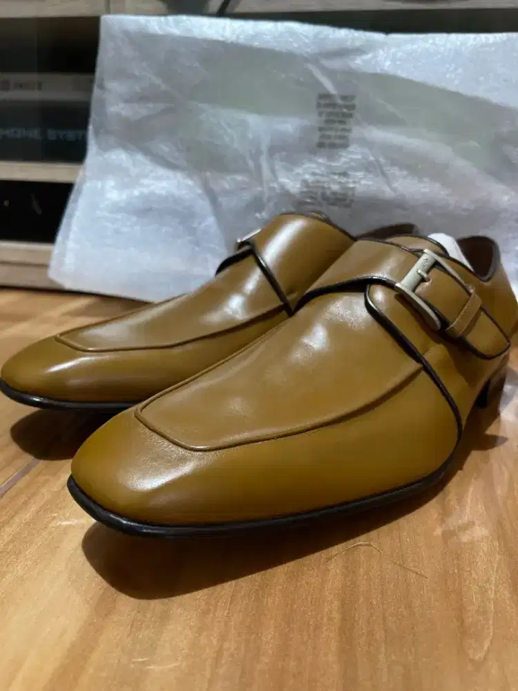 Sepatu Pantovel laki2 Testoni original genuine leather ukuran 44