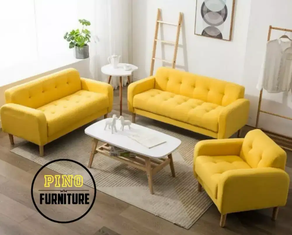 Sofa Retro Minimalis 2.2.1 + Meja