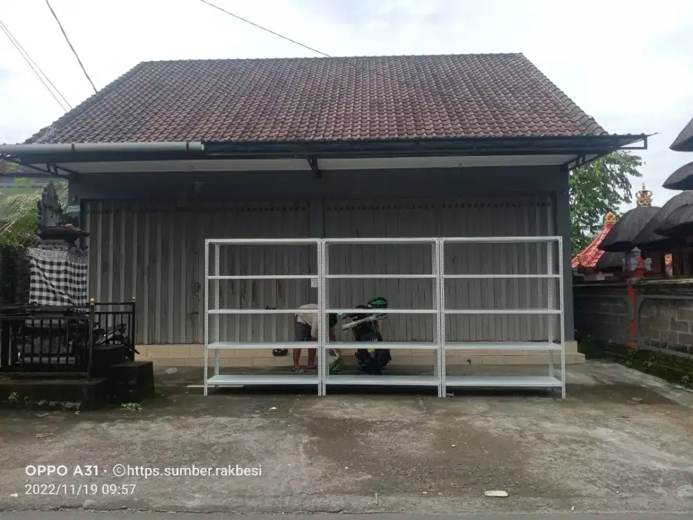 Jual rak besi siku lobang serbaguna