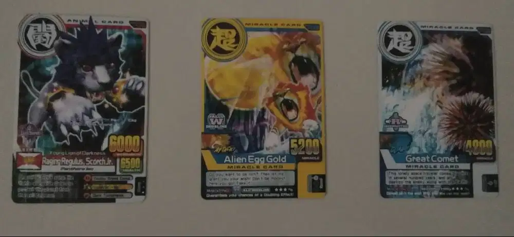 3pcs Kartu Animal Kaiser Mix # 3