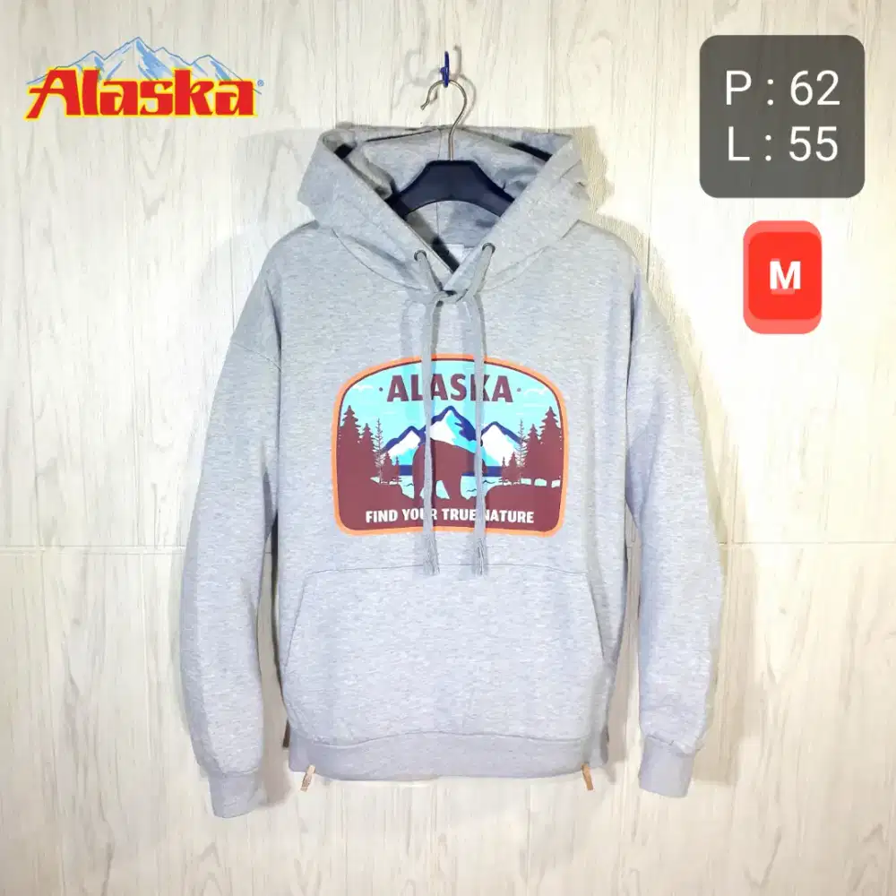 Sweater PREMIUM Hoodie ALASKA Sweatshirt Hooded Second Original