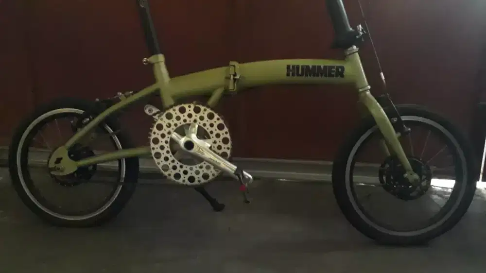 Jual sepeda lipat warna hijau Avocado