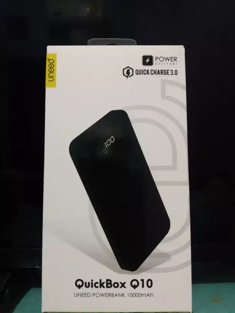 Uneed QuickBox Q10 Powerbank 10000mAh Quick Charge 3.0 PD - UPB103