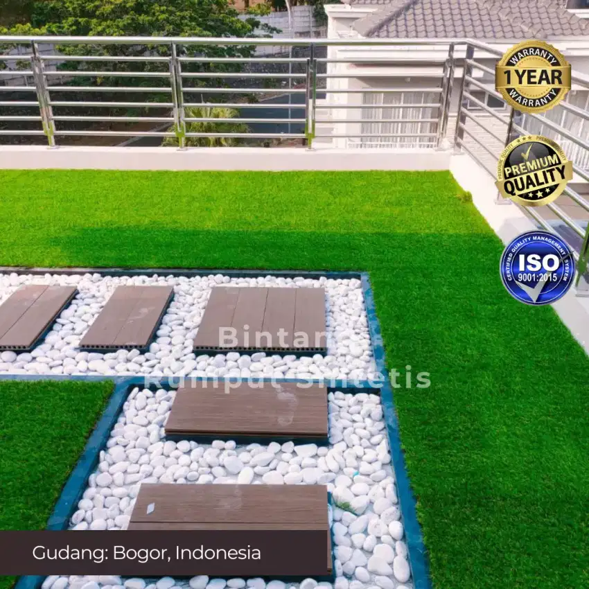 Rumput sintetis cocok untuk rooftop t