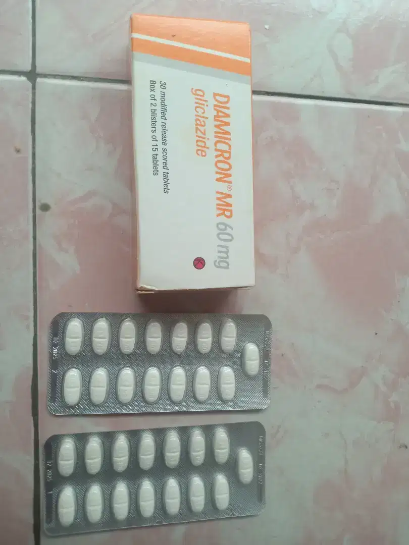 Vitamin DIAMICRON MR 60 MG, 30 butir , Diabetes ,Original