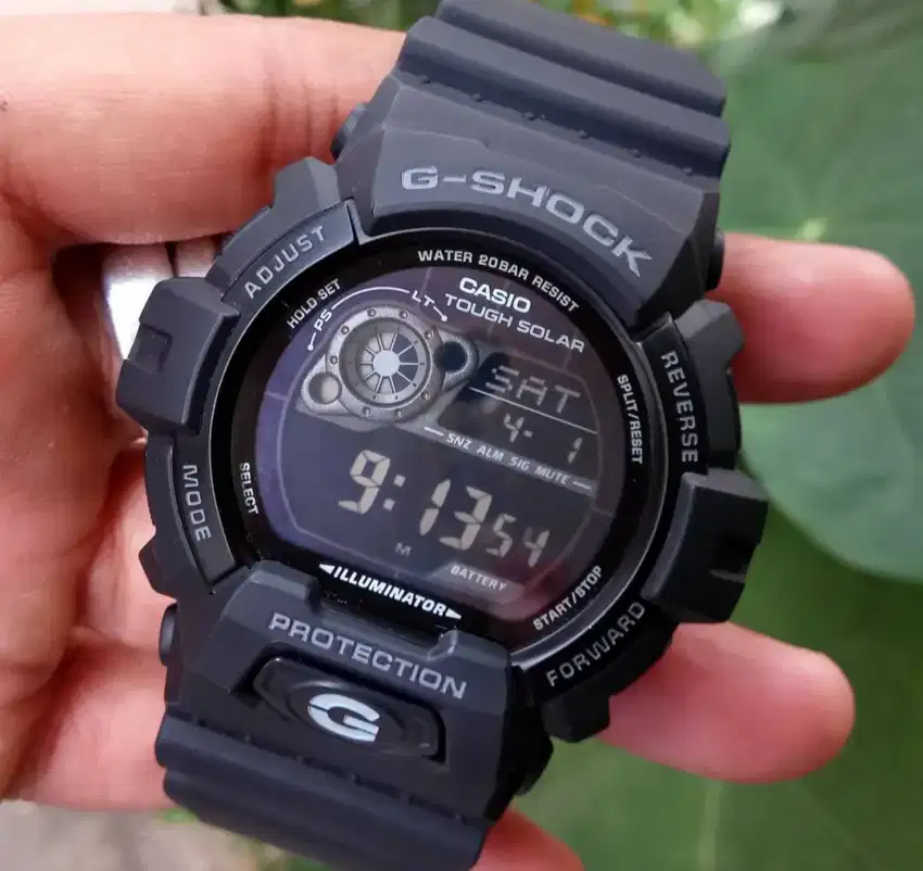 PROMO.! Jam Casio G-Shock Original GR 8900A-1 FullBlack Tough Solar