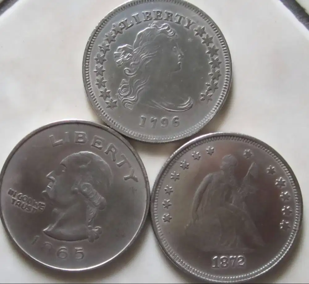 Uang Koin Kuno Tahun 1796,1865,1872