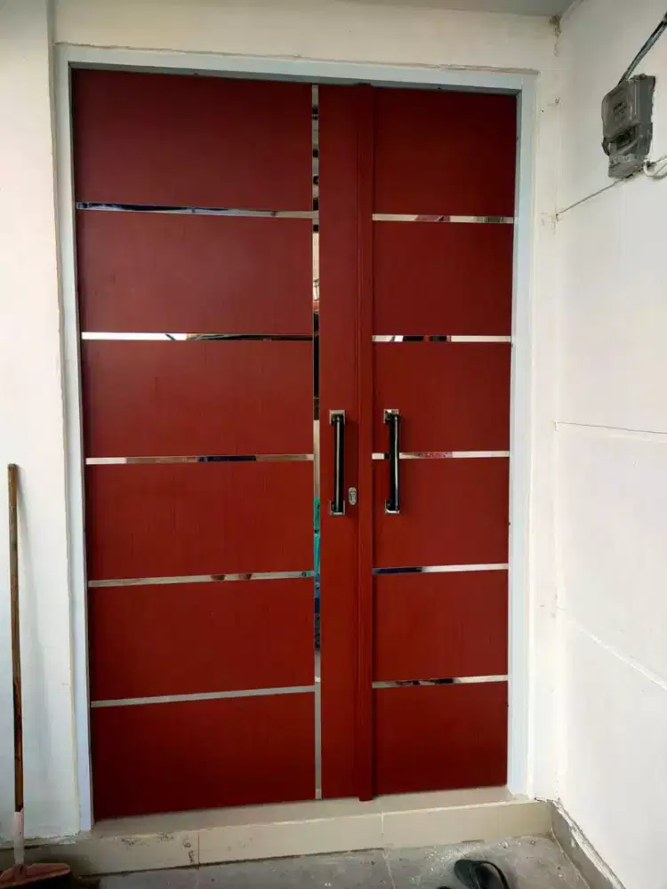 Pintu murah bahan triplek baru cocok buat apartemen maupun kontrakan