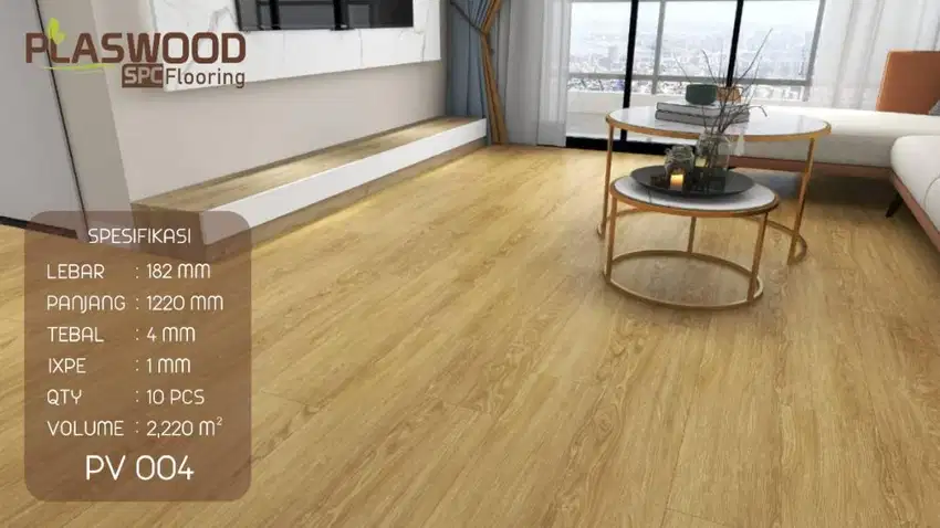 SPC Wood Flooring  | Flooring SPC Luxury click system | Lantai SPC 5mm