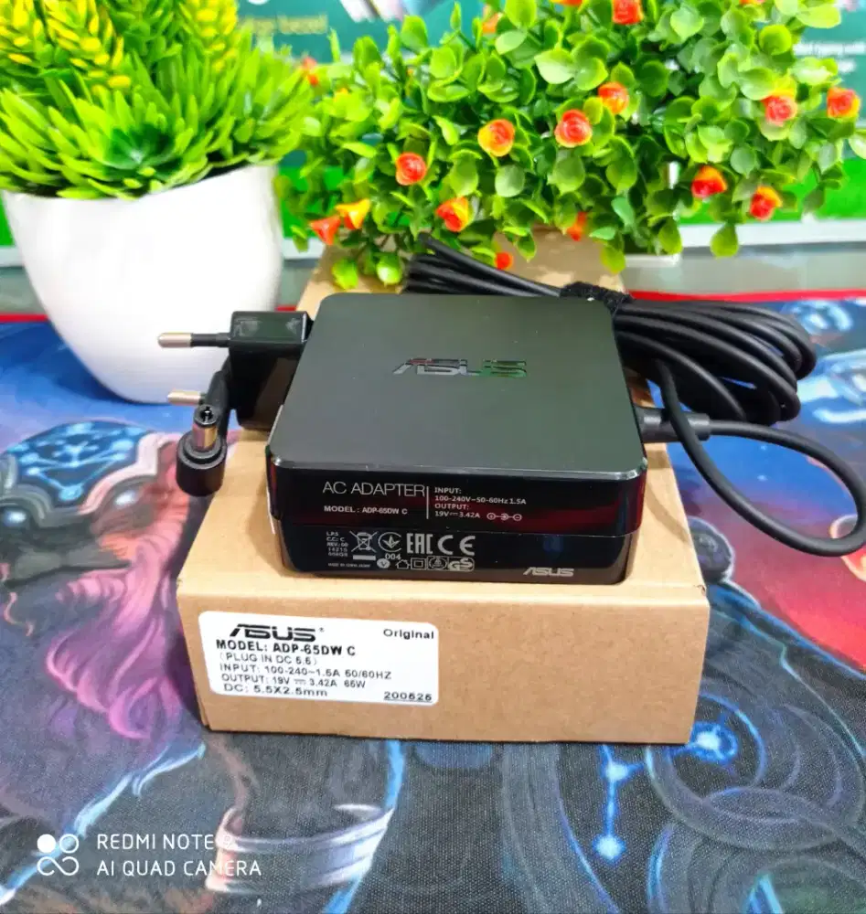 Adaptor Asus 19V 3.42A Square Original. mediaLand