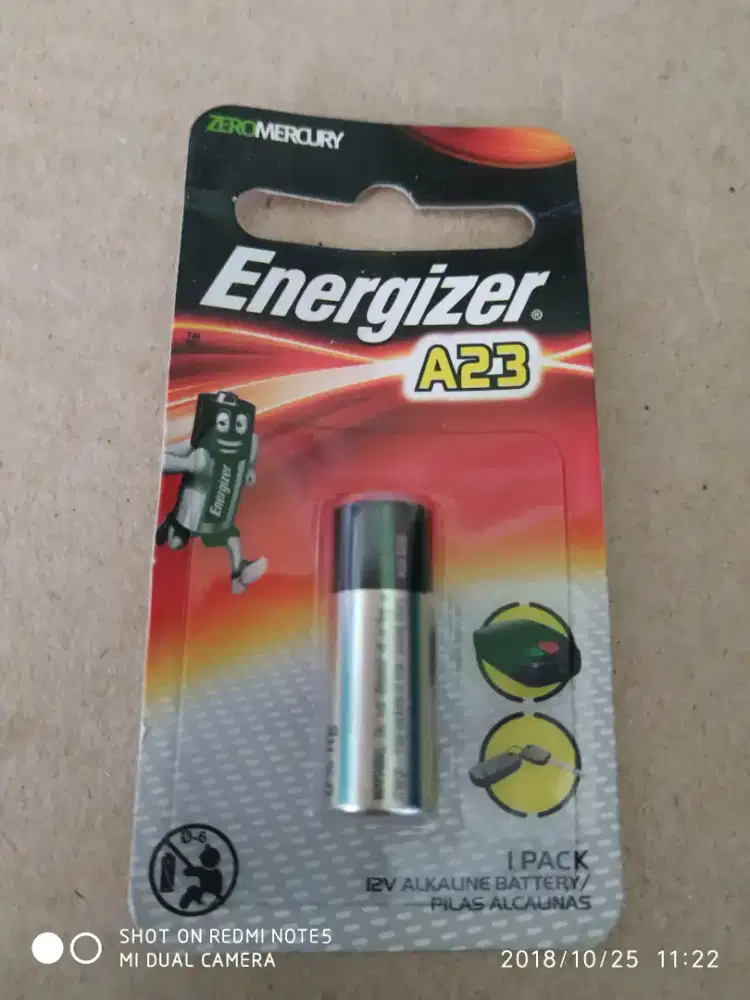Baterai Energizer type A23 dan A27