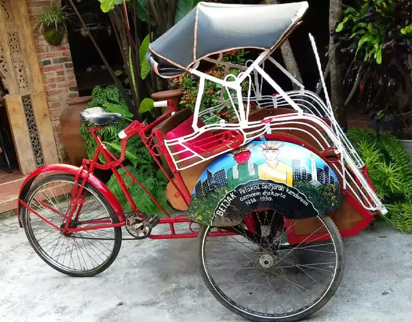 Becak onthel lawasan.pajangan.dan koleksi