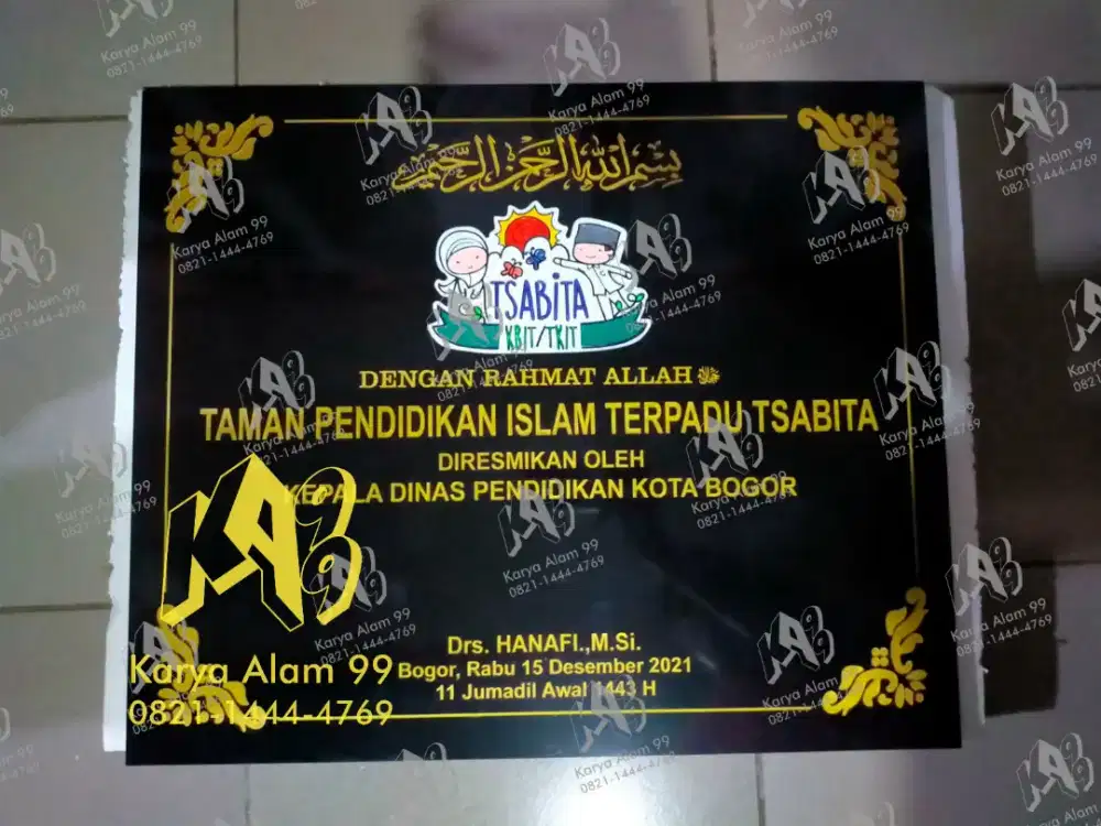 PRASASTI PERESMIAN GRANIT