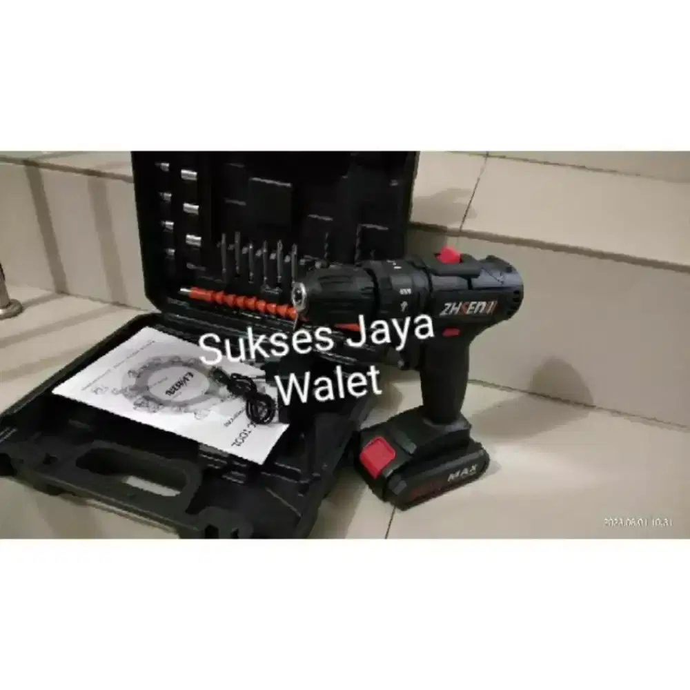 Bor batrai / bor Dampak / mesin bor cordless / bor beton besi