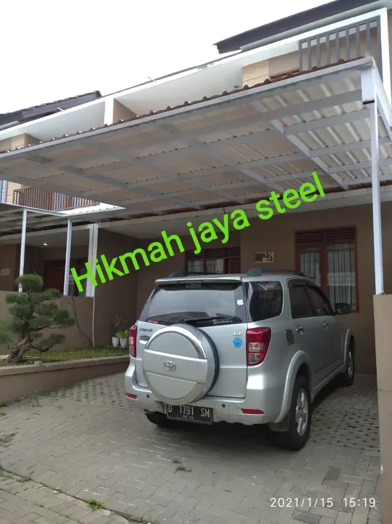 Kanopi alderon satu layer 350 bonus talang air