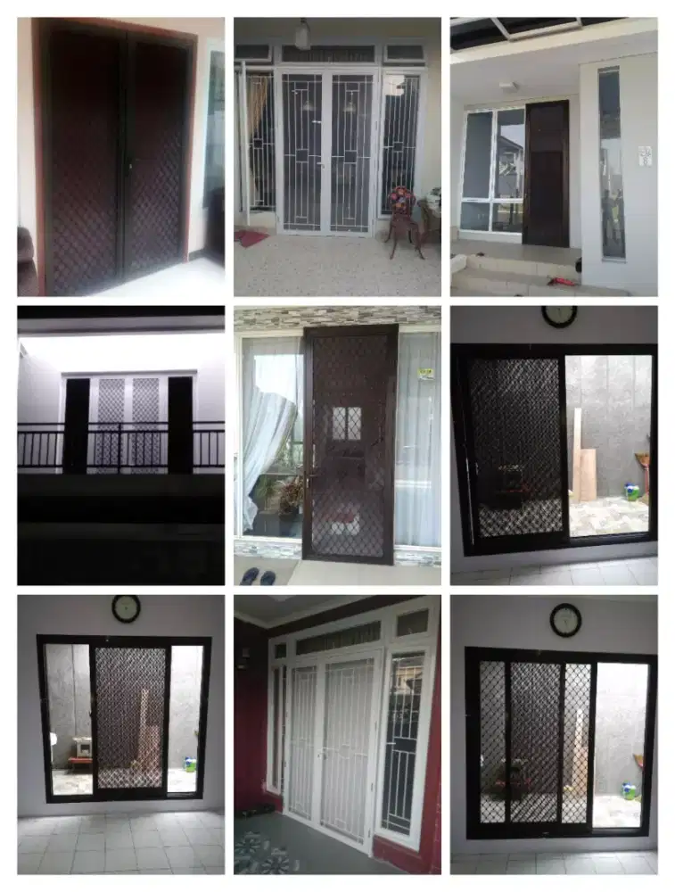 Pintu Expanda Alumunium, dan Pintu Kombinasi Minimalis Besi