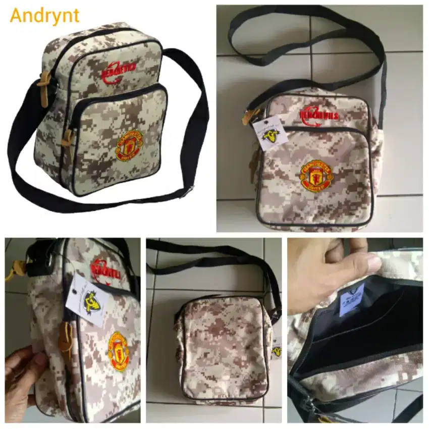 TAS SELEMPANG/SLEMPANG/SLINGBAG MU CAMO/LORENG BUAT GADGET/TABLET