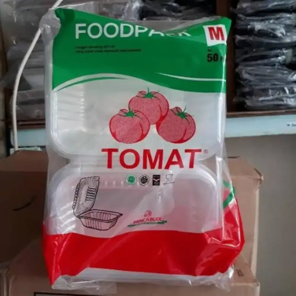 Thinwall foodpack kotak plastik tomat 16x10x6cm