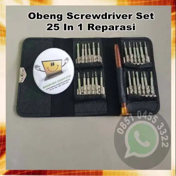 Obeng Screwdriver Set 25 In 1 Reparasi