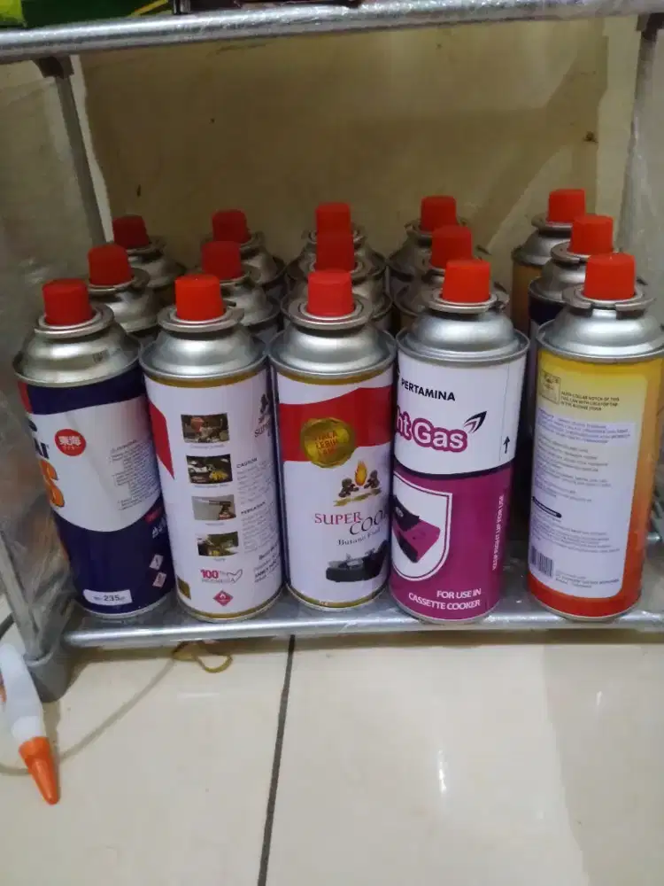 Kaleng gas kosong di cari